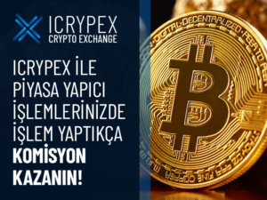 BTC Piyasası: Icrypex kripto para borsası işlem yapan yatırımcıya komisyon hediye ediyor 3